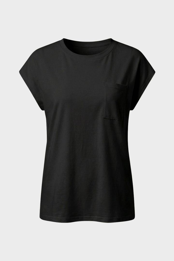 Damen Basic Tee – Loose Crew – Lifestyle-Look