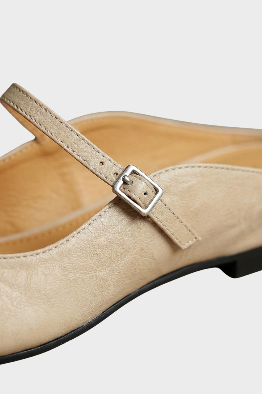 Damen Bequeme Pantoletten | Beige