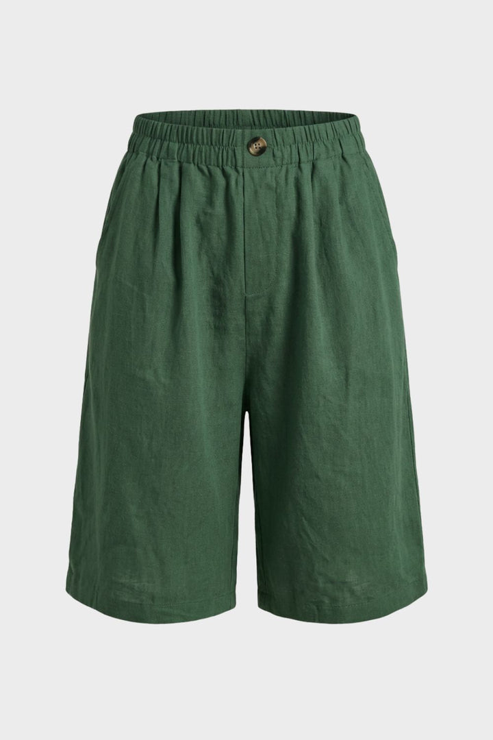 Damen Bermuda Shorts – Leinen – Tragestil-Beispiel