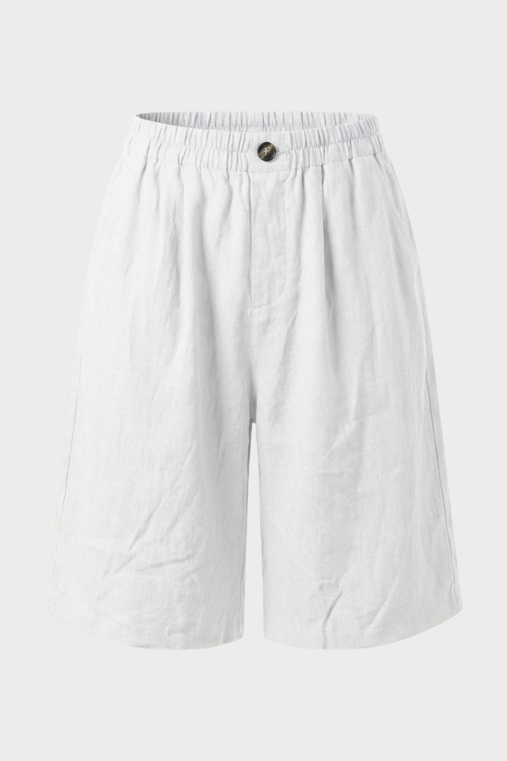 Damen Bermuda Shorts – Leinen – Side-Profile