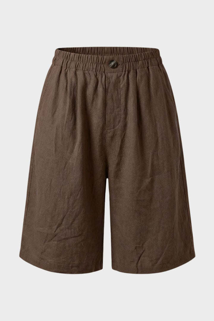 Damen Bermuda Shorts – Leinen – Outfit-Look
