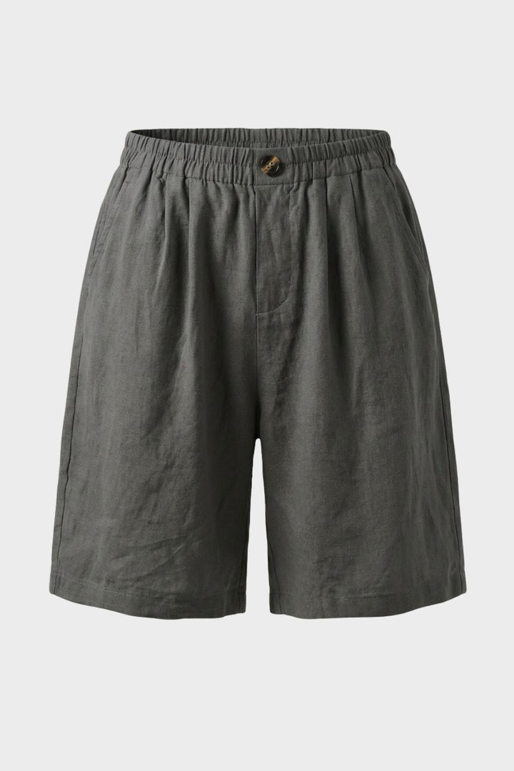 Damen Bermuda Shorts – Leinen – Lifestyle-Look