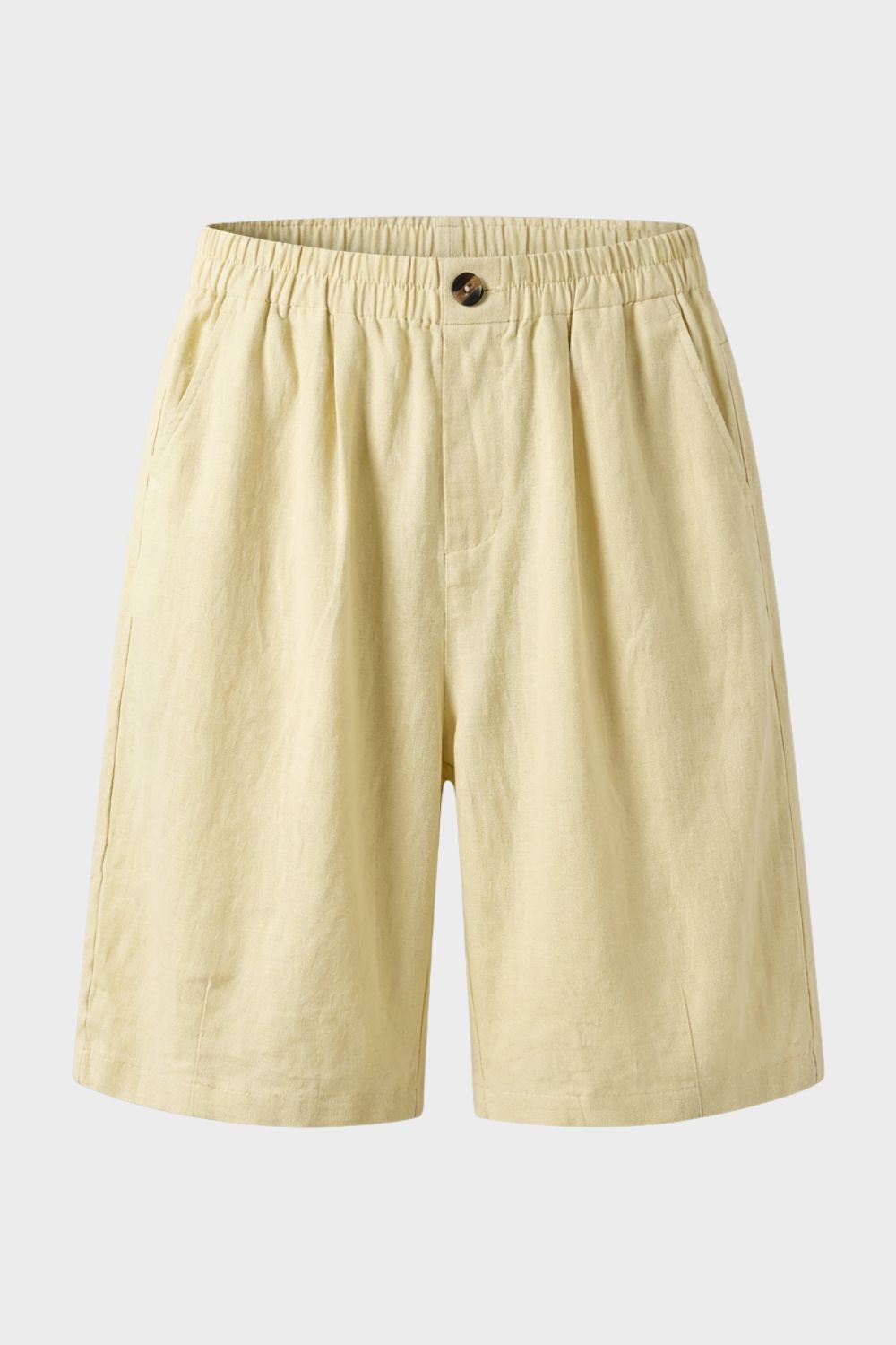 Damen Bermuda Shorts – Leinen – Material-Detail