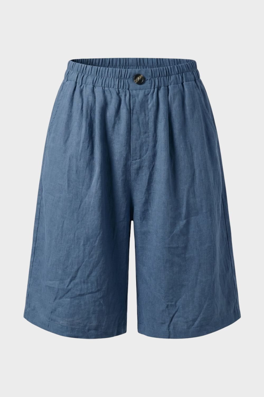 Damen Bermuda Shorts – Leinen – Rückansicht