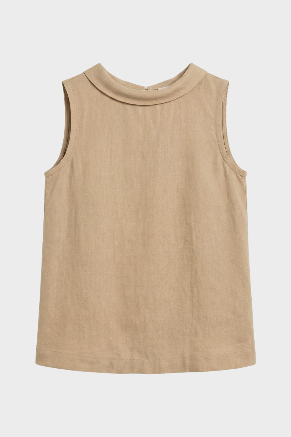Damen Bluse ärmellos mit Rundhals