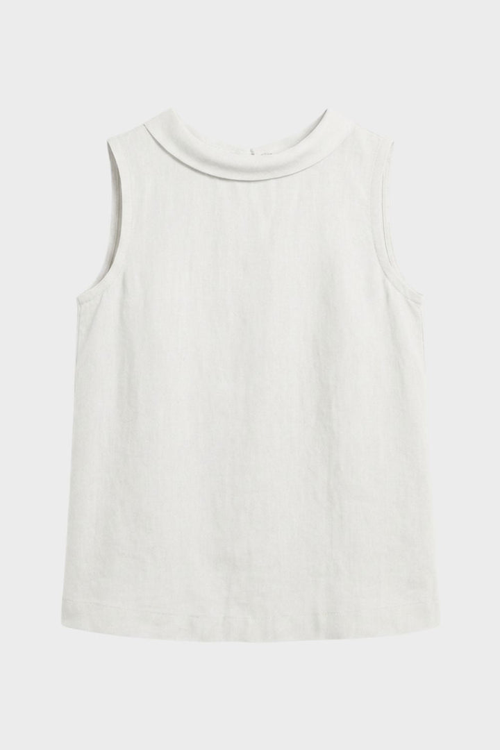 Damen Bluse ärmellos mit Rundhals