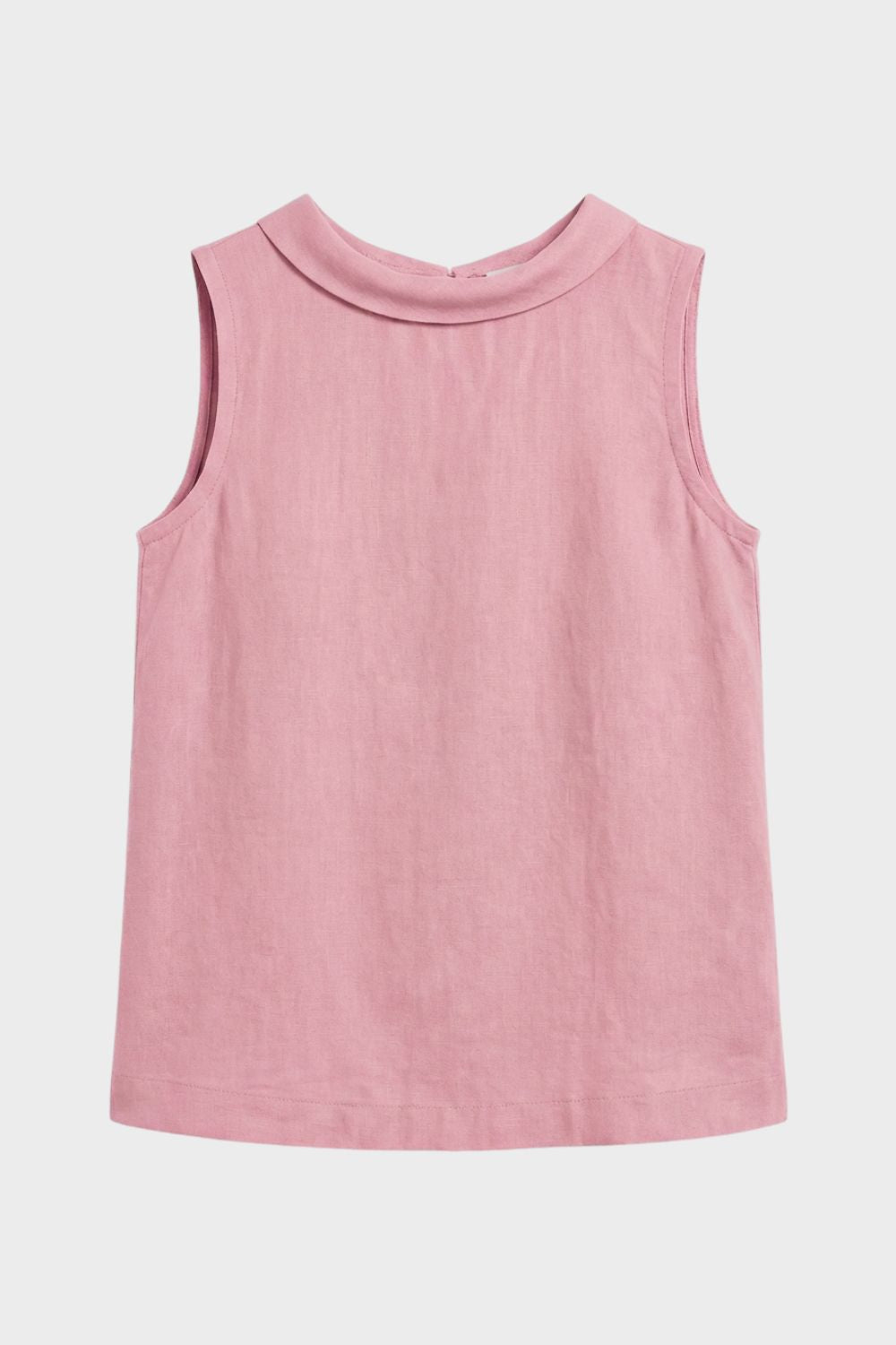 Damen Bluse ärmellos mit Rundhals