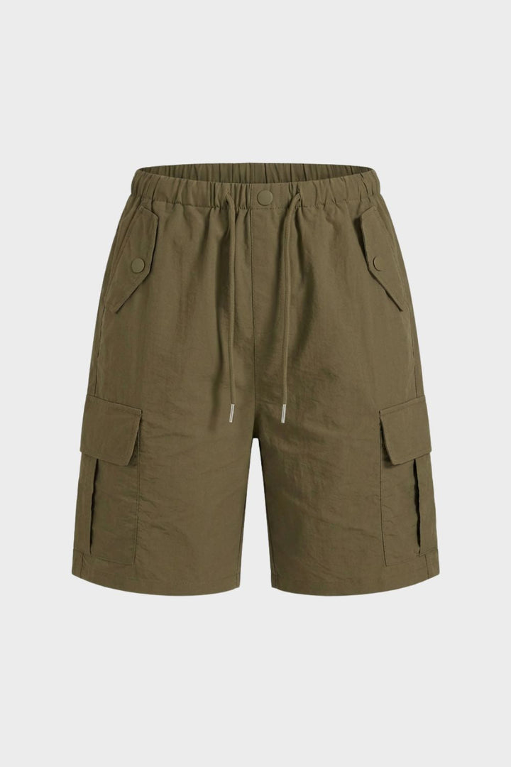 Damen Cargo Shorts mit elastischem Bund