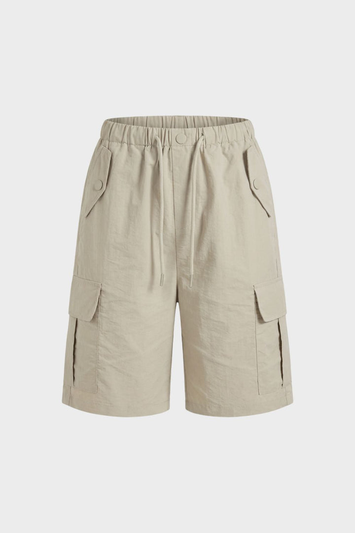 Damen Cargo Shorts mit elastischem Bund