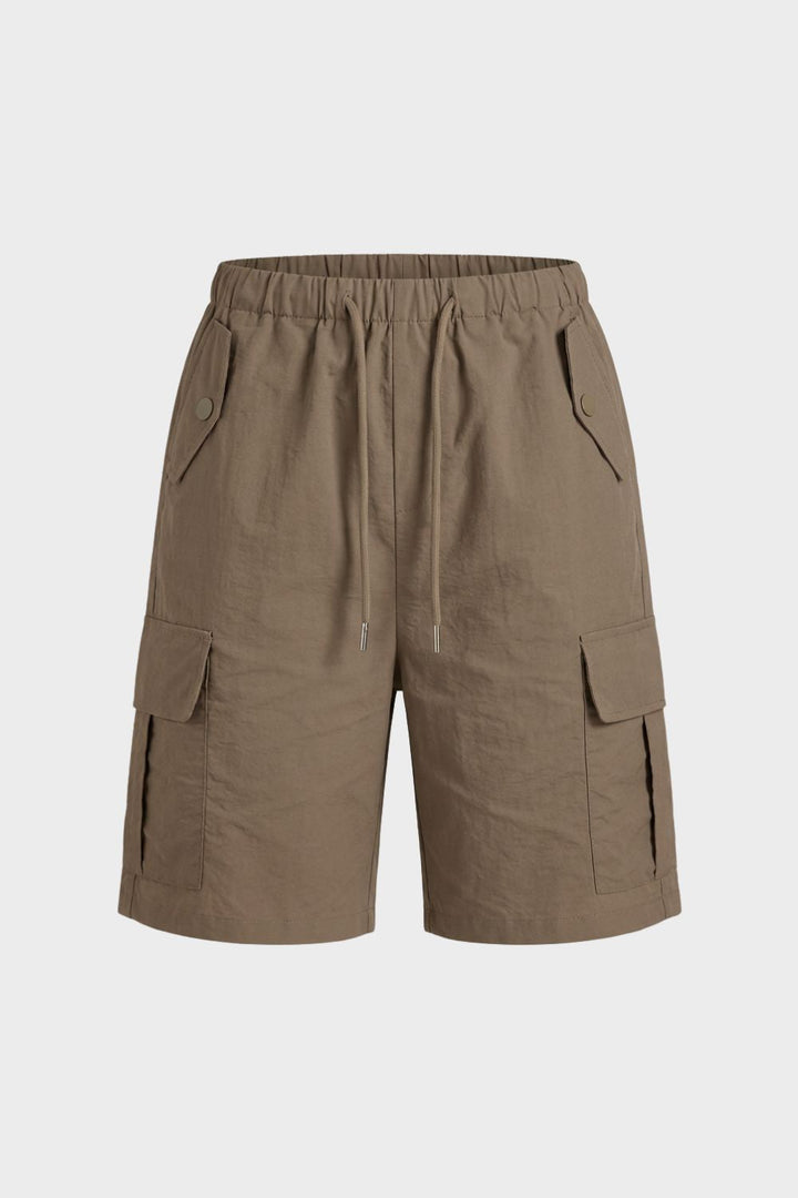 Damen Cargo Shorts mit elastischem Bund