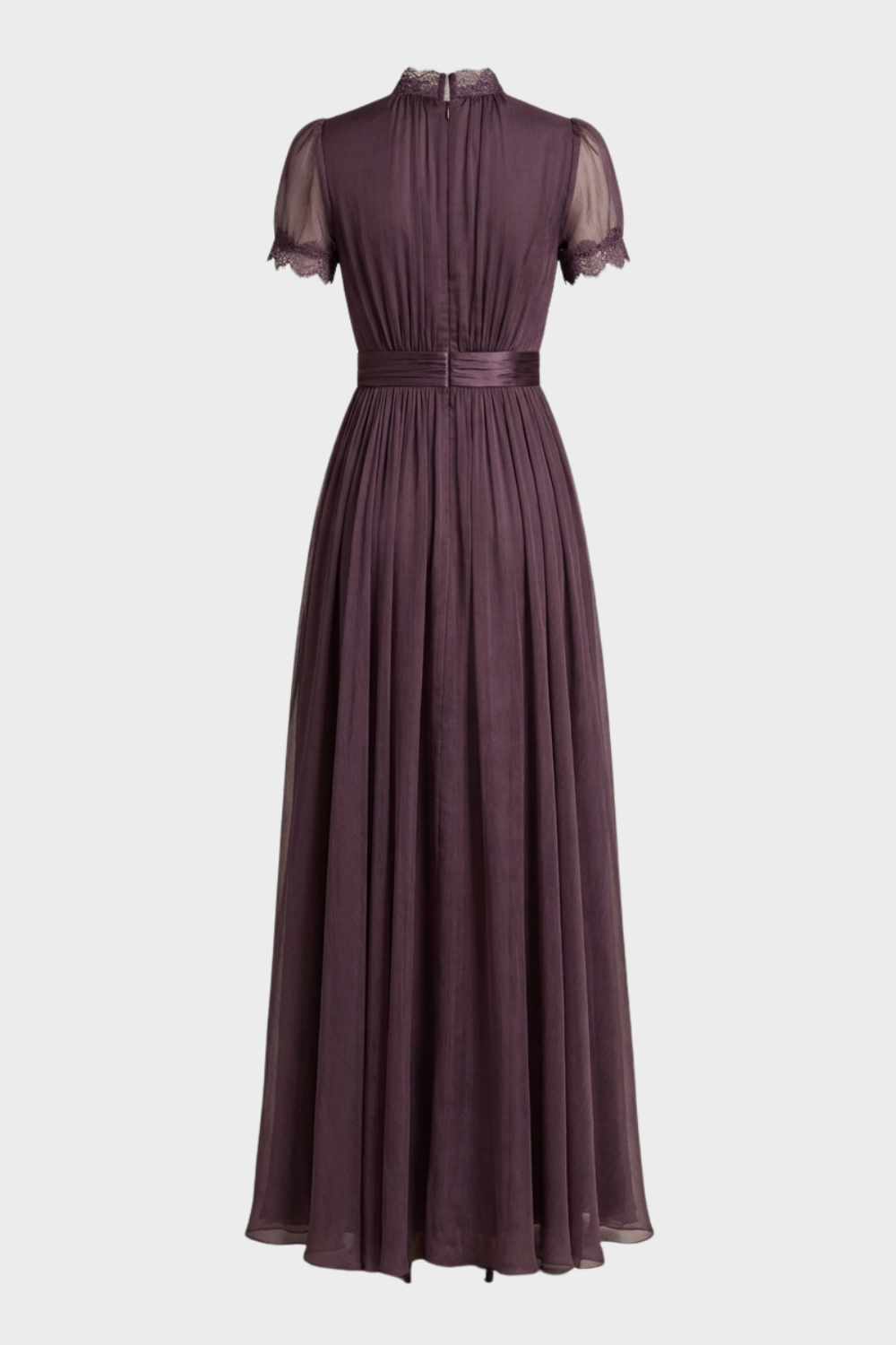 Damen Chiffon Maxikleid – Festlich – Profil-Ansicht