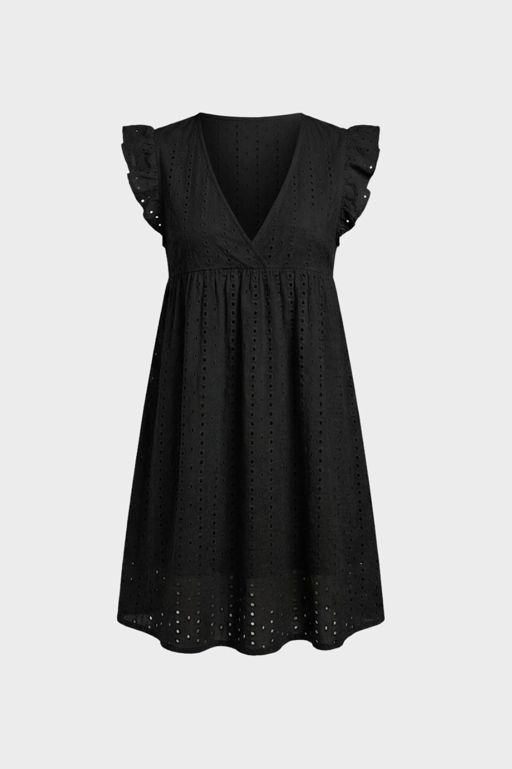 Damen Eyelet Minikleid – Babydoll – Hauptansicht