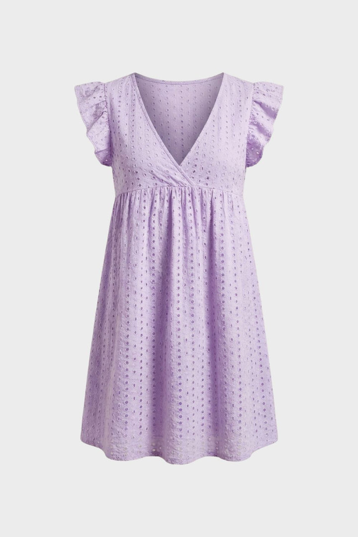 Damen Eyelet Minikleid – Babydoll – Styling-Inspiration