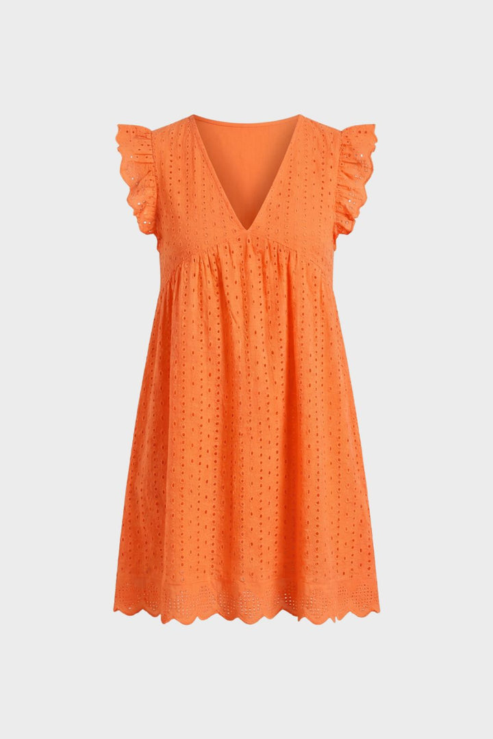 Damen Eyelet Minikleid – Babydoll – Farb-Übersicht