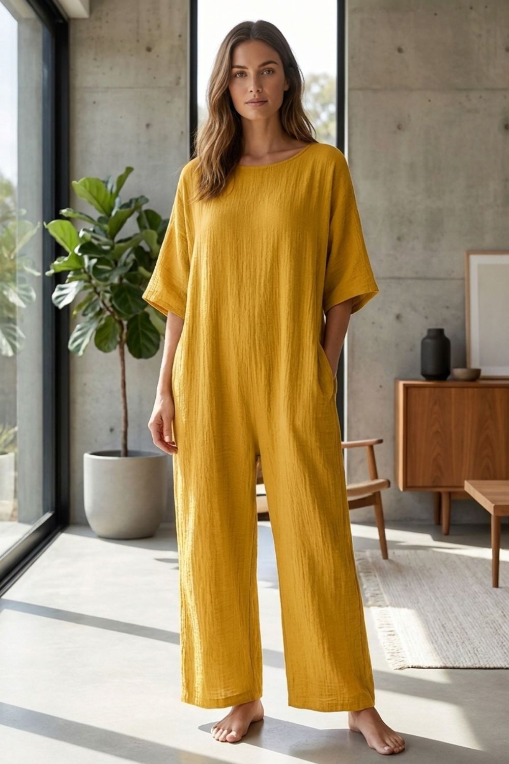Damen Kaftan Maxikleid | Fledermaus – Outfit-Look