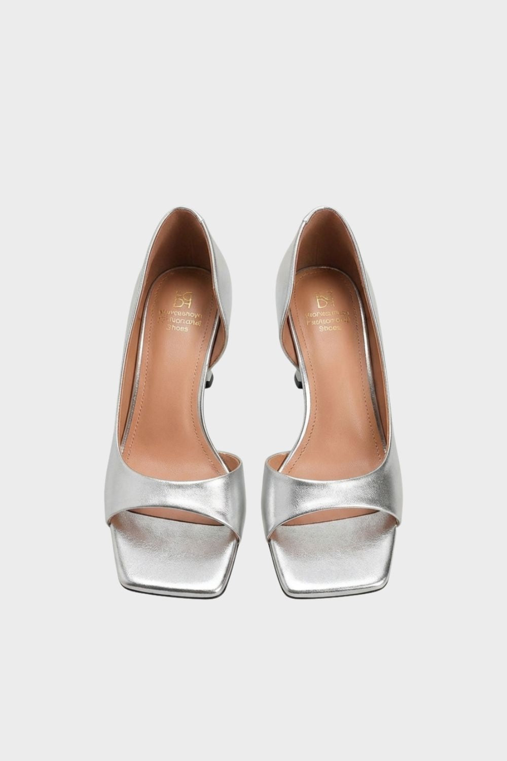Damen Leder High Heels mit eckiger Spitze