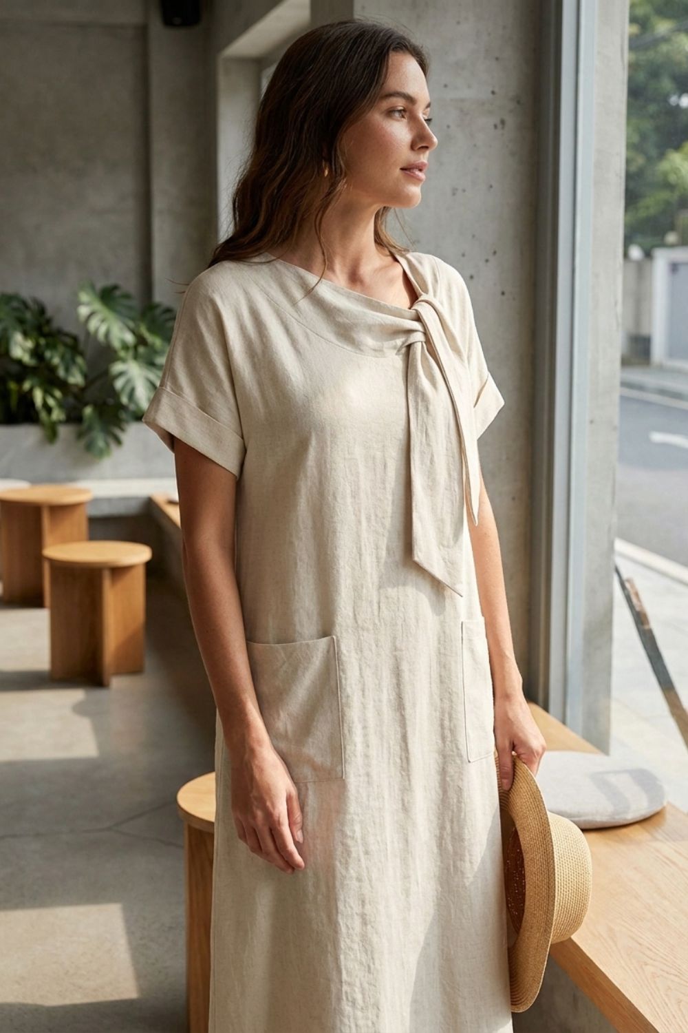 Damen Loose Maxikleid | Rundhals – Styling-Inspiration