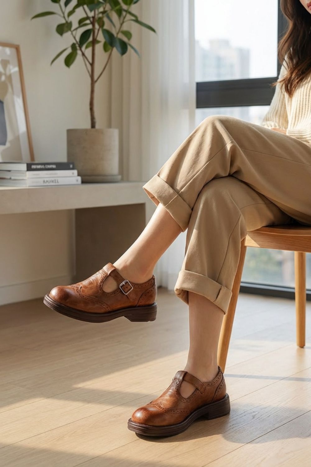 Damen Mary Jane Schuhe | Riemchen
