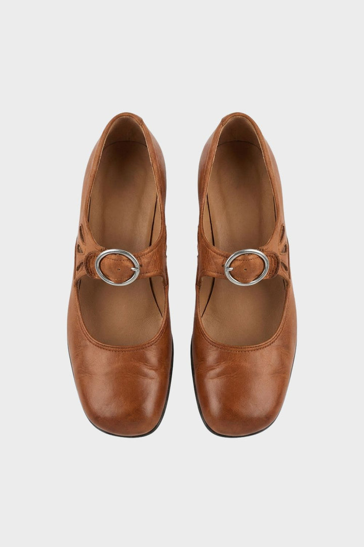 Damen Pantoletten Leder | Vintage