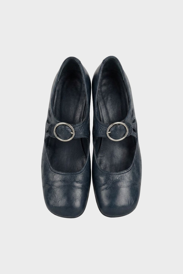 Damen Pantoletten Leder | Vintage