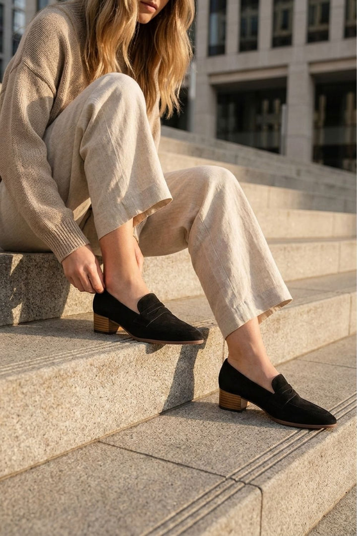 Damen Penny Loafer | Wildleder