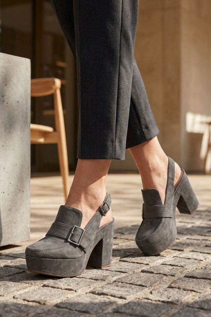 Damen Plateau Pumps | Slingback