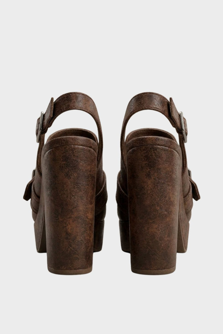 Damen Plateau Pumps | Slingback