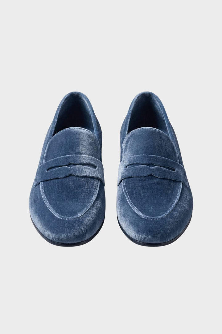 Damen Samt Penny Loafer | Slip-On