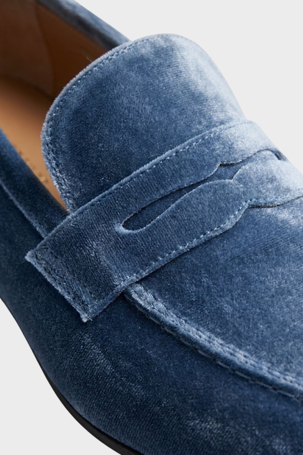 Damen Samt Penny Loafer | Slip-On