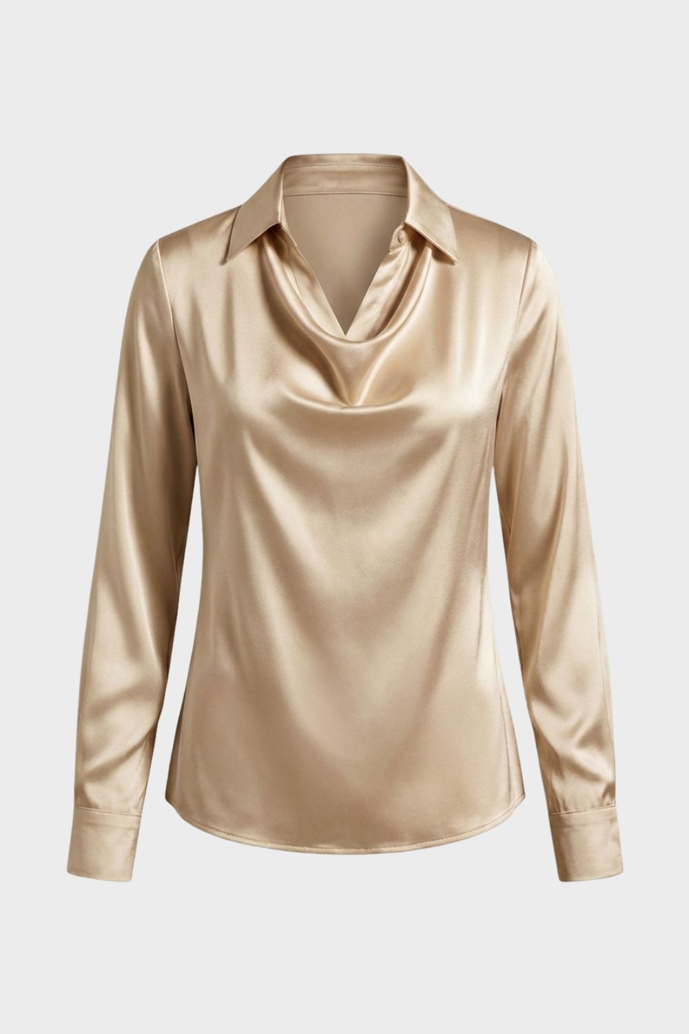 Damen Satin Bluse – Wasserfall – Farb-Übersicht