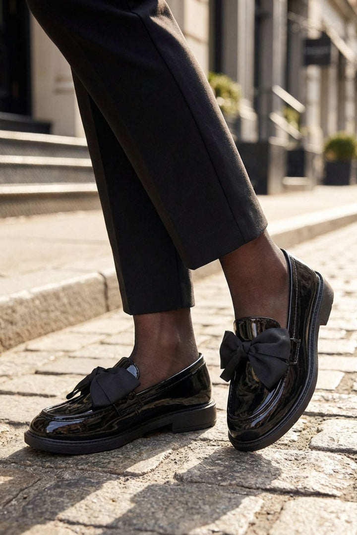 Damen Slip On Loafer | Schleifenverzierung