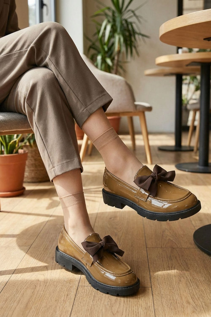 Damen Slip On Loafer | Schleifenverzierung