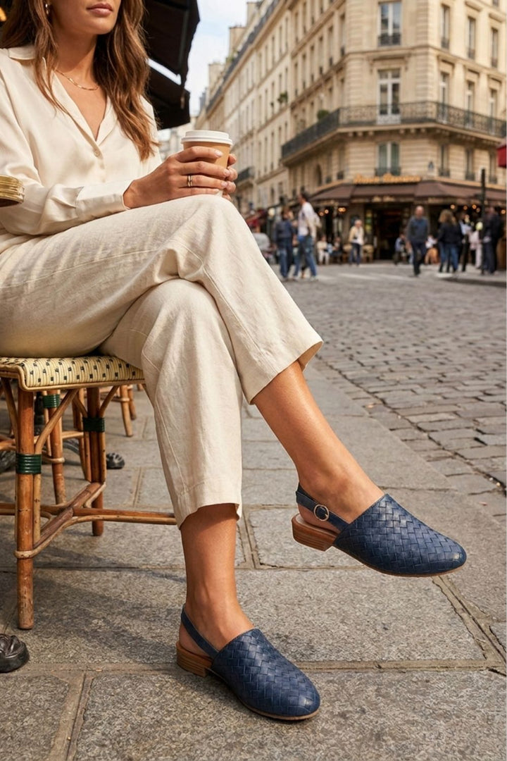 Damen Spitze Mules | Geflochten