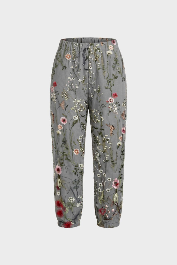 Damen Streifen Hose – Sommer – Material-Detail
