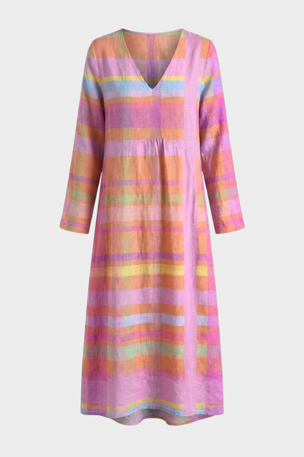 Damen Streifen Maxikleid – Pastell – Hauptansicht