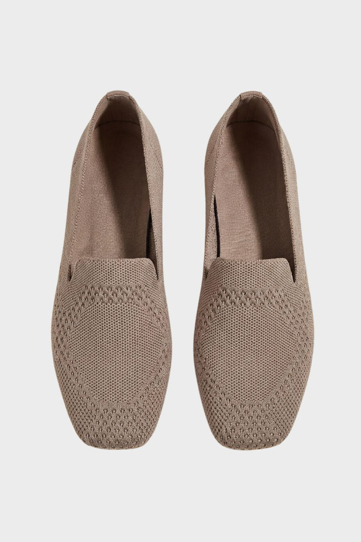 Damen Strick Loafer | Slip-On Flach
