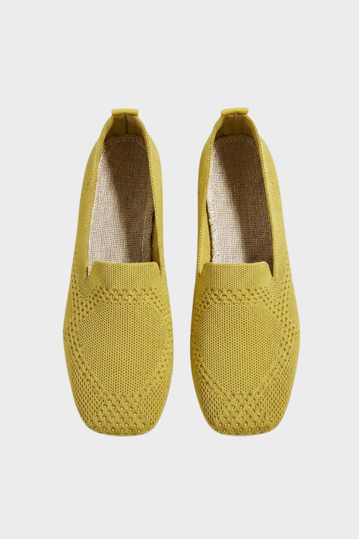 Damen Strick Loafer | Slip-On Flach