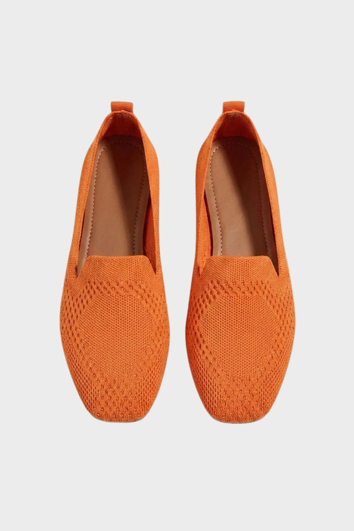 Damen Strick Loafer | Slip-On Flach