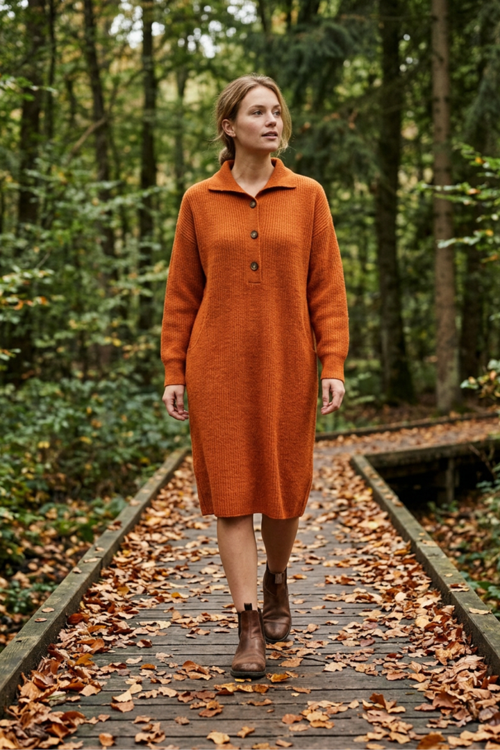 Damen Strickkleid Midi | Polo