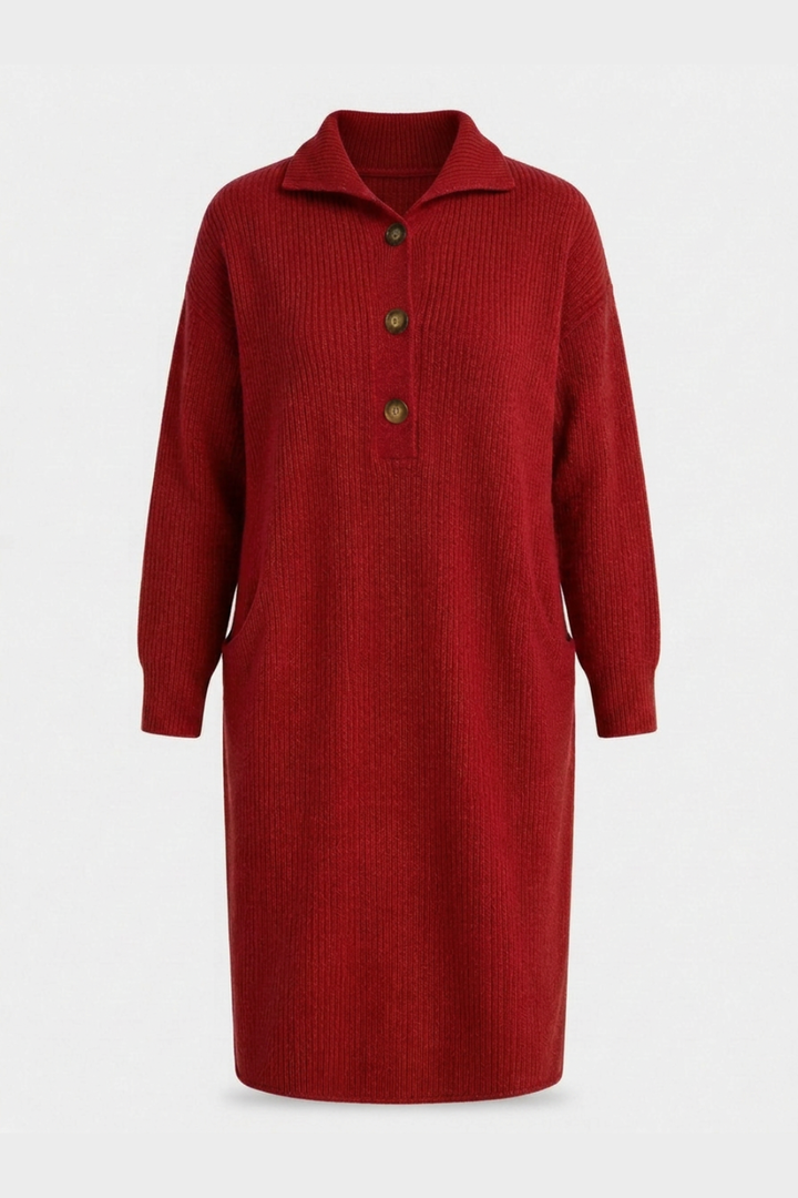 Damen Strickkleid Midi | Polo