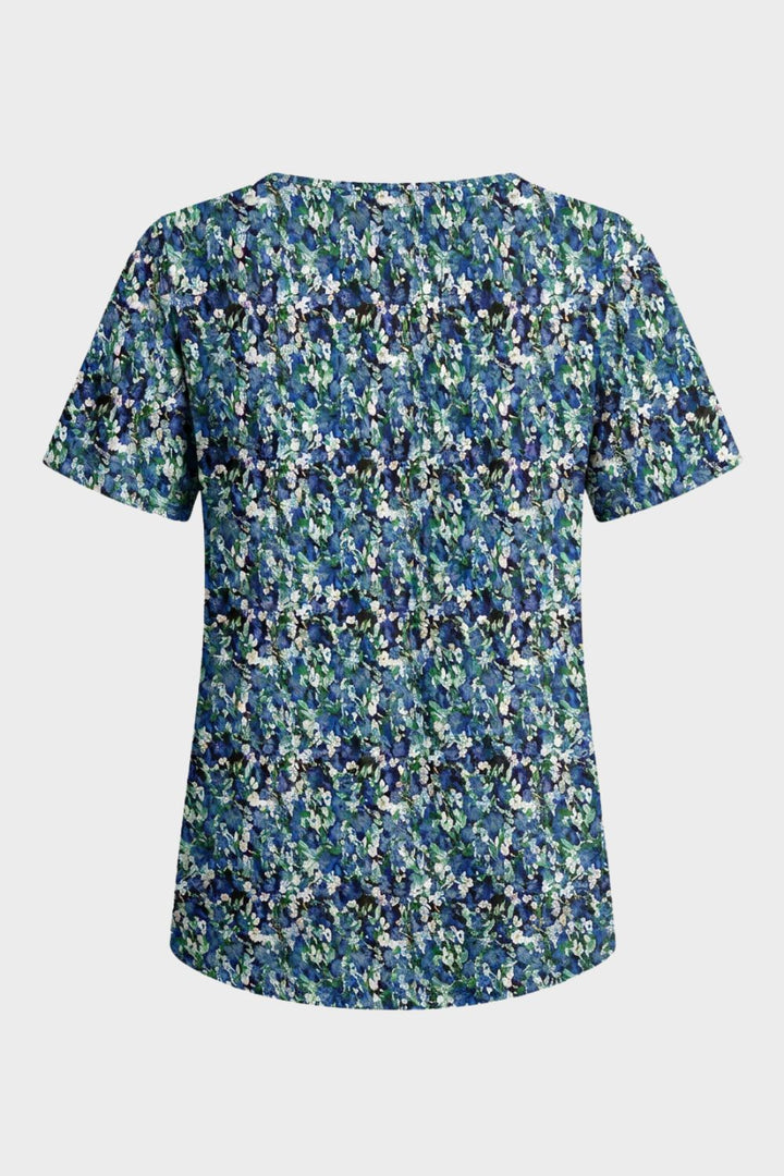 Damen T-Shirt | Lockere Passform Print – Profil-Ansicht