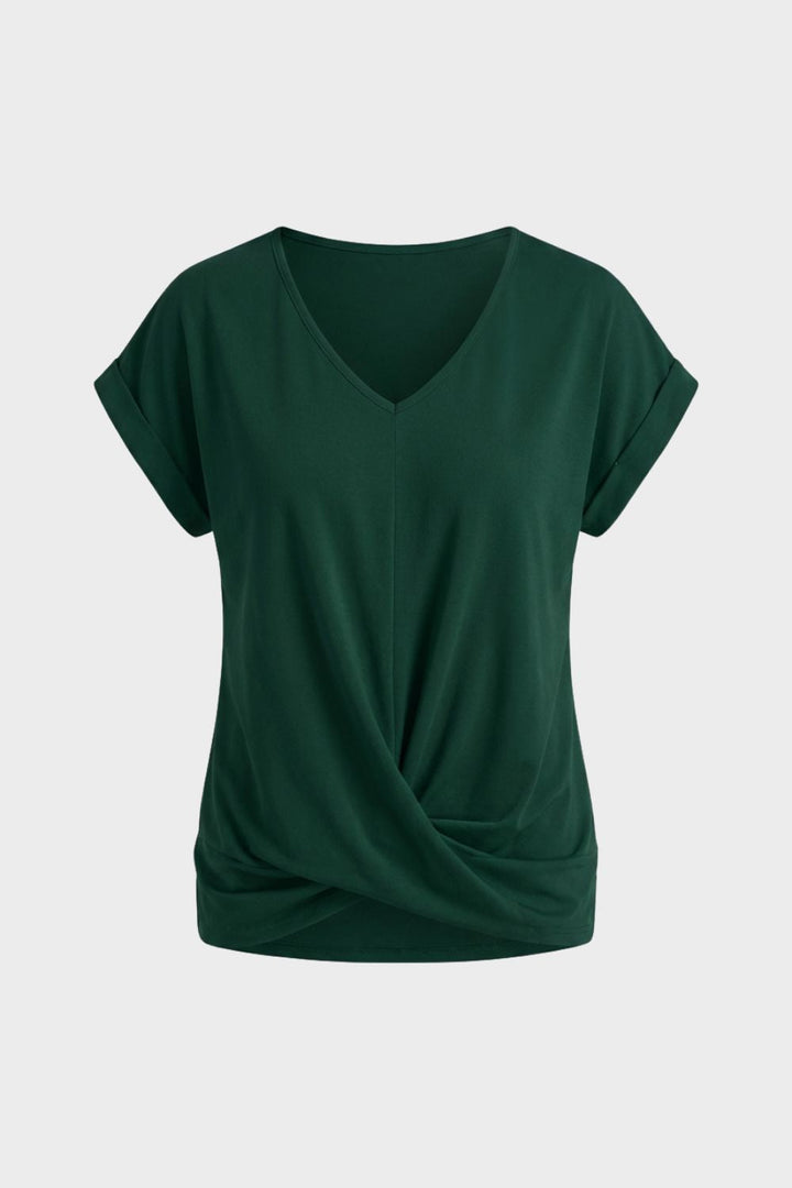 Damen T-Shirt mit V-Ausschnitt und Kurzarm