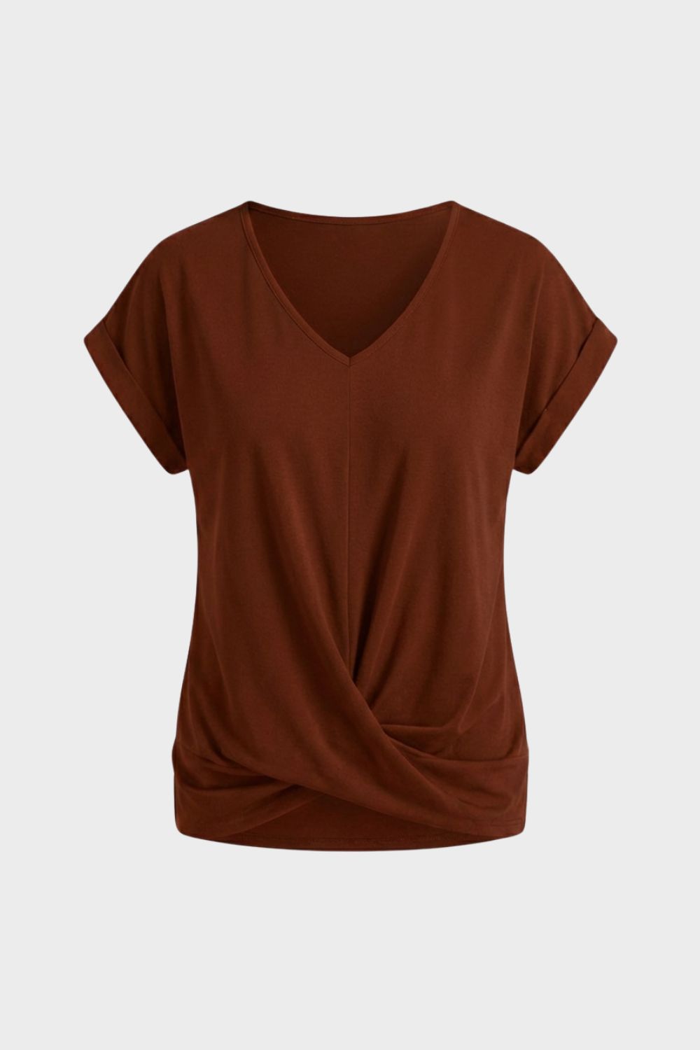 Damen T-Shirt mit V-Ausschnitt und Kurzarm