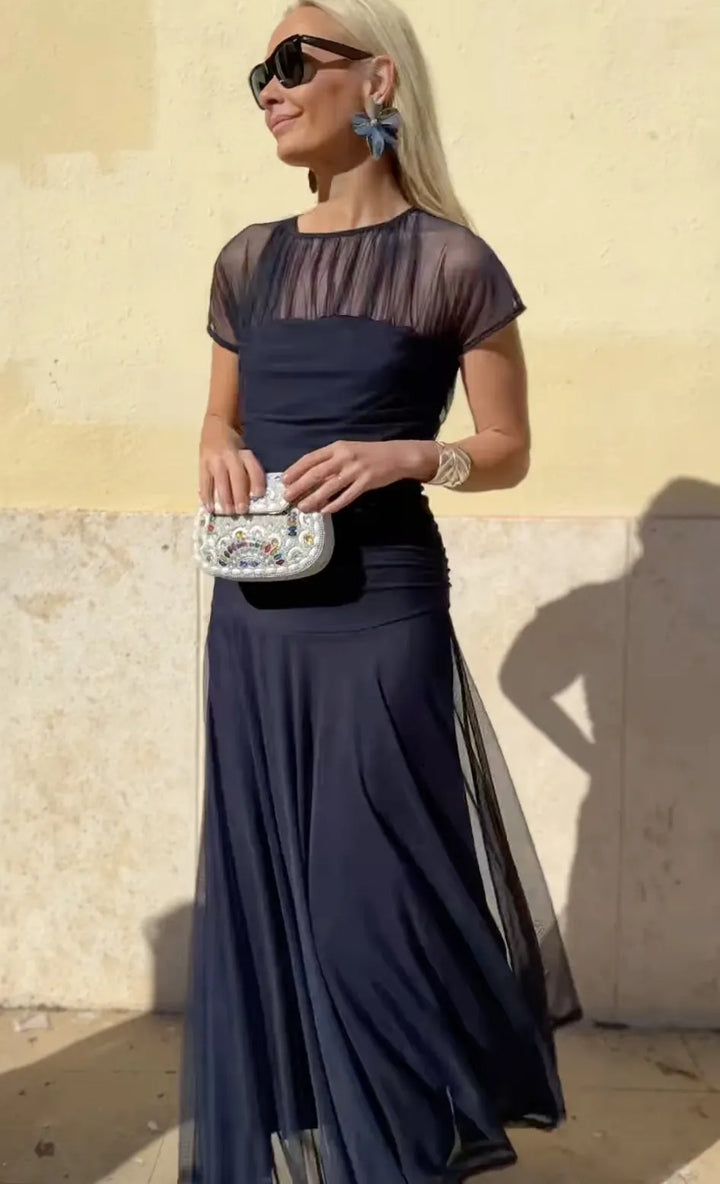 Damen Tüll Maxikleid – Cocktail – Styling-Inspiration