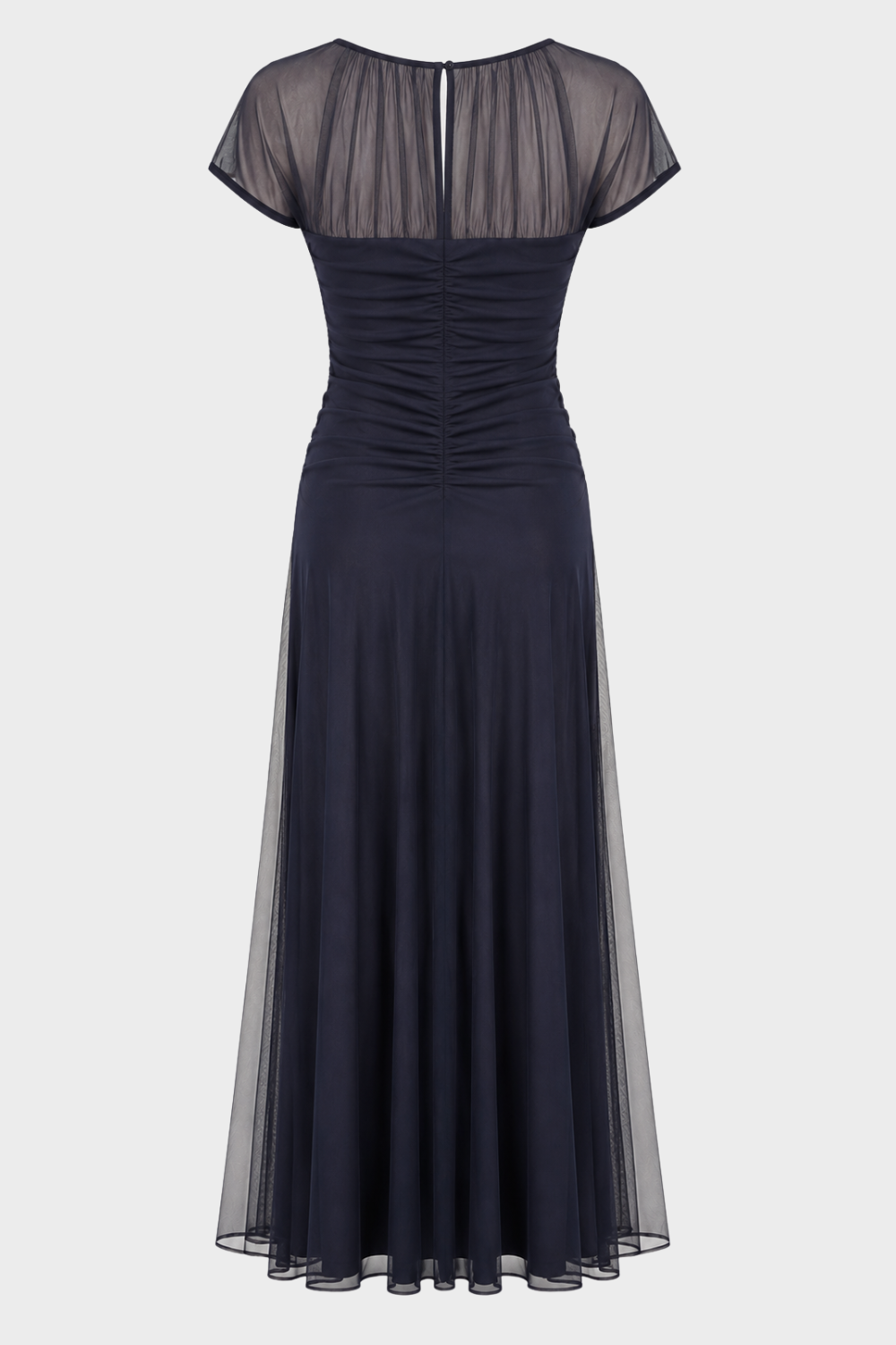 Damen Tüll Maxikleid – Cocktail – Profil-Ansicht