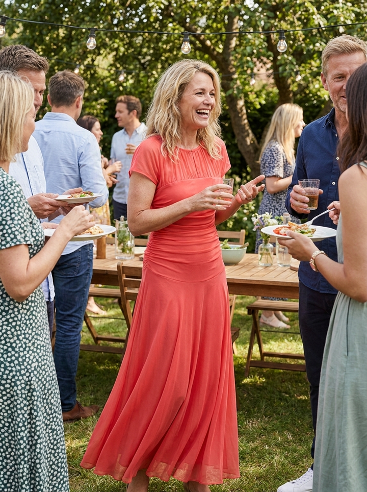 Damen Tüll Maxikleid – Cocktail – Farb-Übersicht