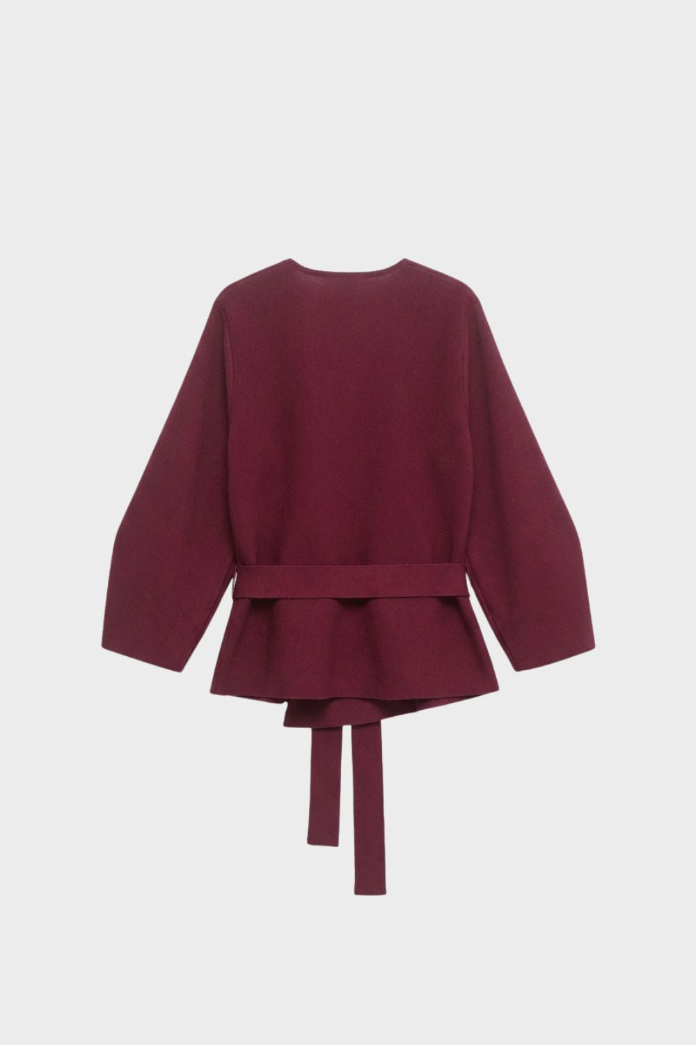 Damen Wickelbluse mit Gürtel und V-Ausschnitt