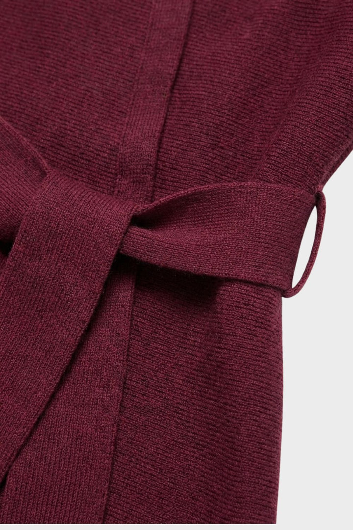 Damen Wickelbluse mit Gürtel und V-Ausschnitt