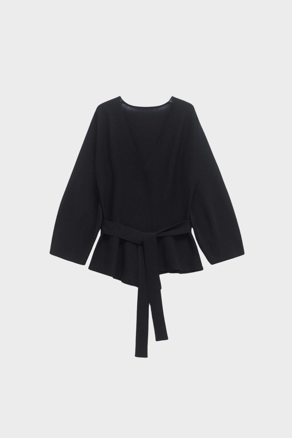 Damen Wickelbluse mit Gürtel und V-Ausschnitt