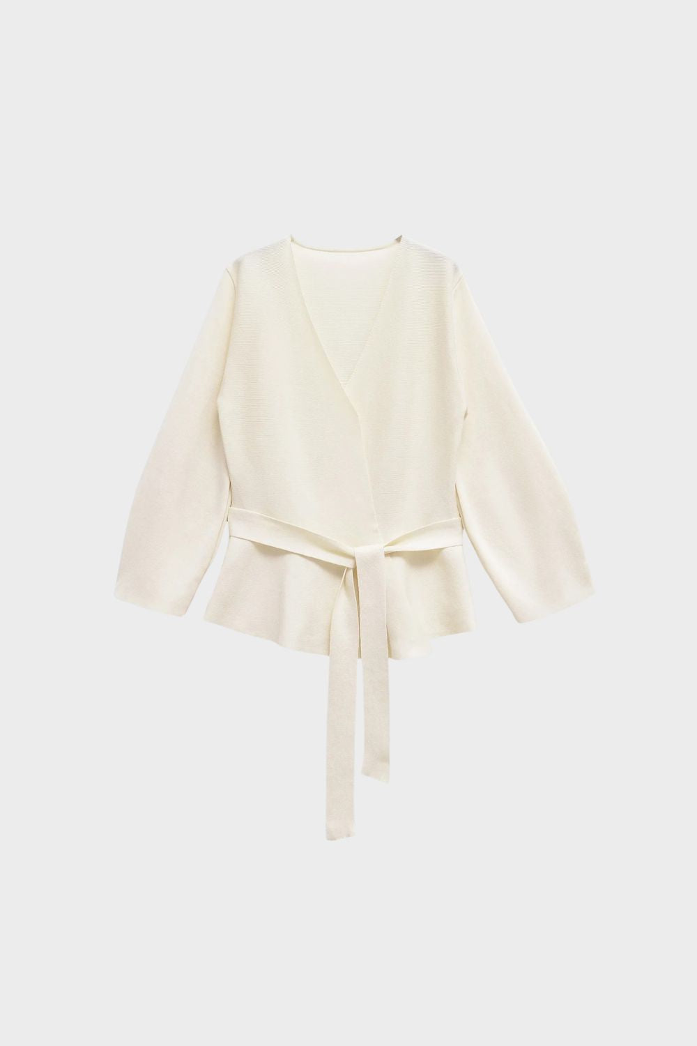 Damen Wickelbluse mit Gürtel und V-Ausschnitt